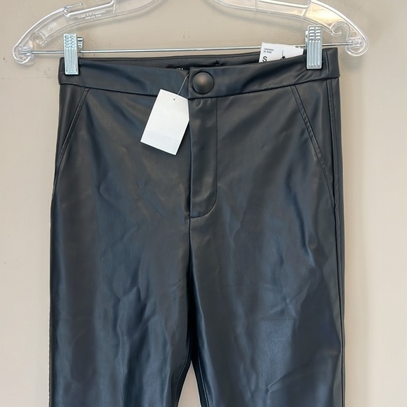 NWT Zara Faux Leather High Rise Leggings size S - Picture 4 of 10